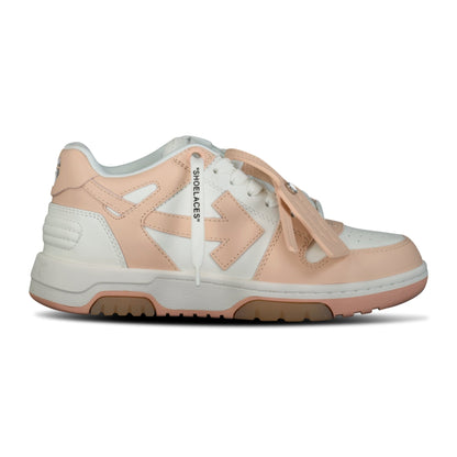 Off-White Out Of Office Calf Leather Trainer White & Powder Pink