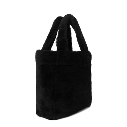 Prada Montone Shearling Shopping Bag